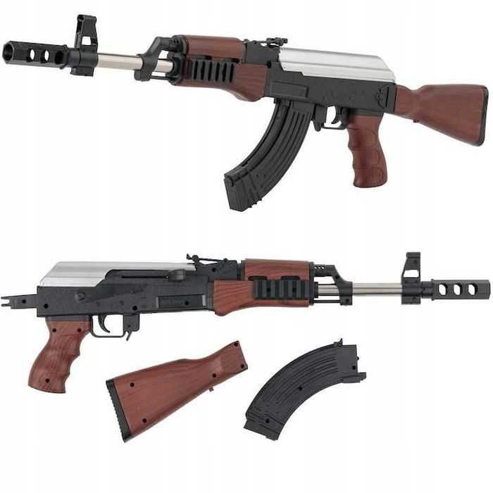 Pusca de jucarie AK47 Carabina, MAT Group, 800 bile, 64x18cm, noua