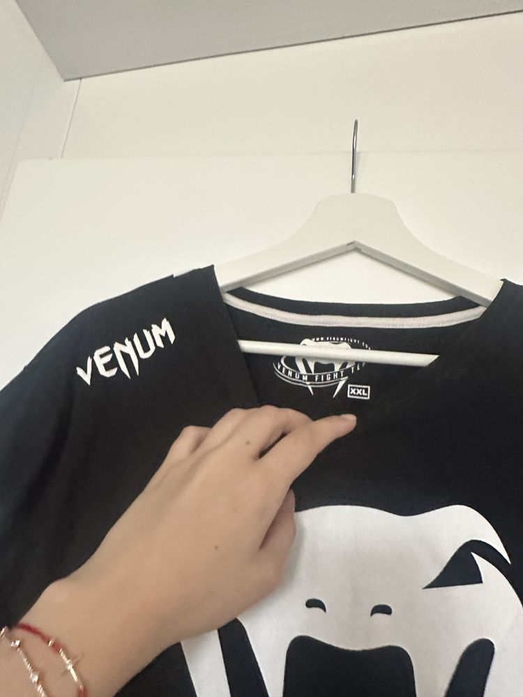 Мъжка тениска Venum, черна ХХЛ