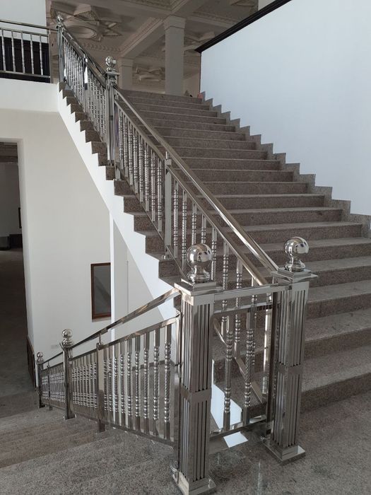 Нержавейка Перила 250000 Стекланный перила