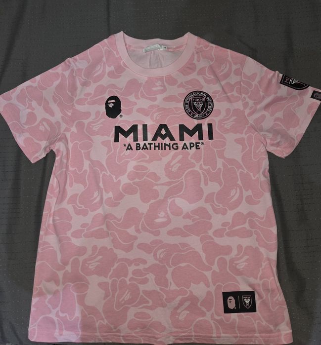 BAPE X Inter Miami CF camo pink