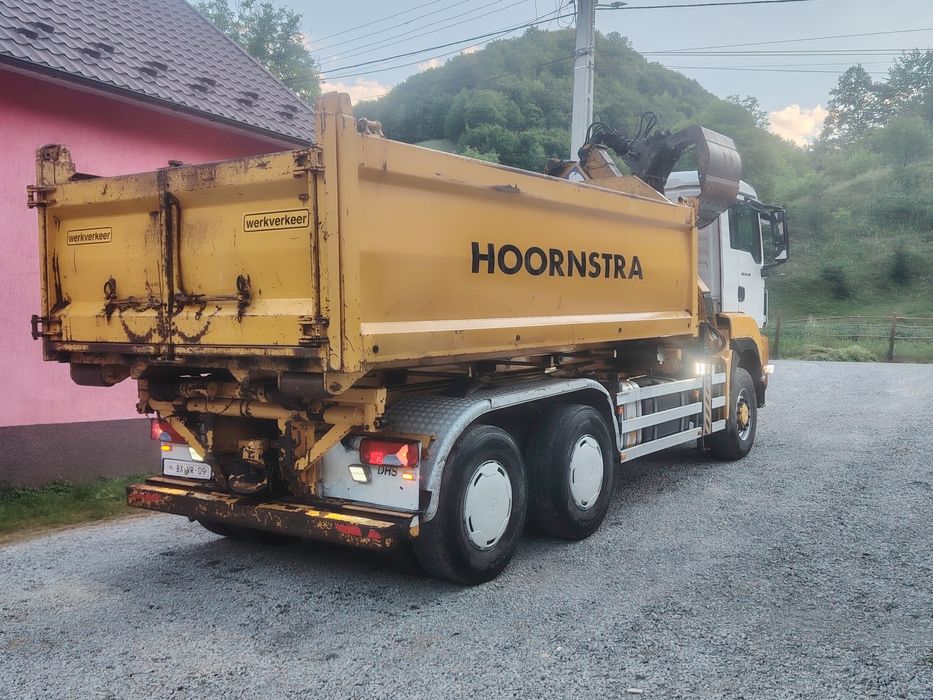 MAN 6X6 Bascula cu macara