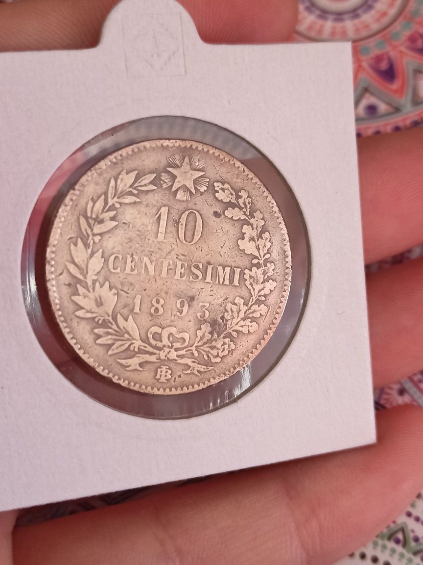 10 centsimi, centimes, dix centimes monede diverse rare stare buna