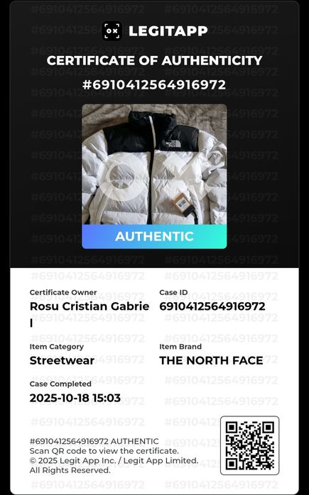 Geaca The North Face 1996 Retro Nuptse alb-negru (tnf white/tnf black)