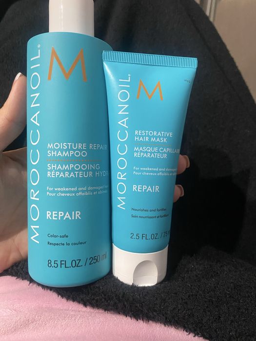 Възстановяващи шампоан и маска на MOROCCANOIL