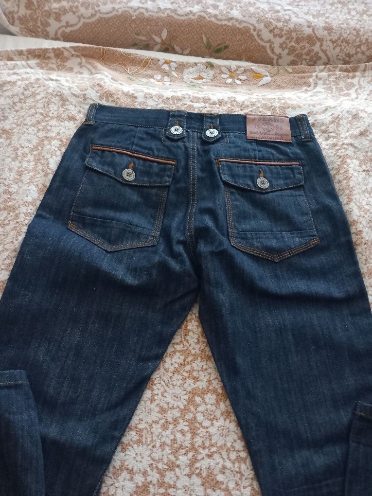 Дънки тъмносини слим дънки JJeans за 12-13 год,ръст 158