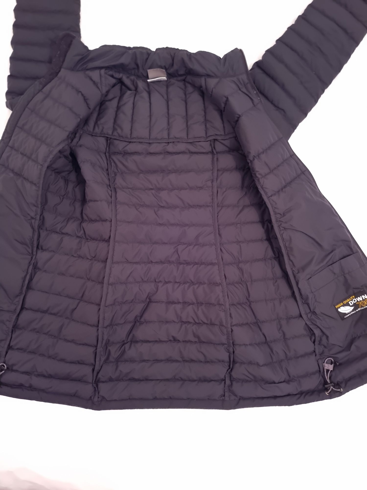 Jack Wolfskin geaca puf S damă lunga neagra