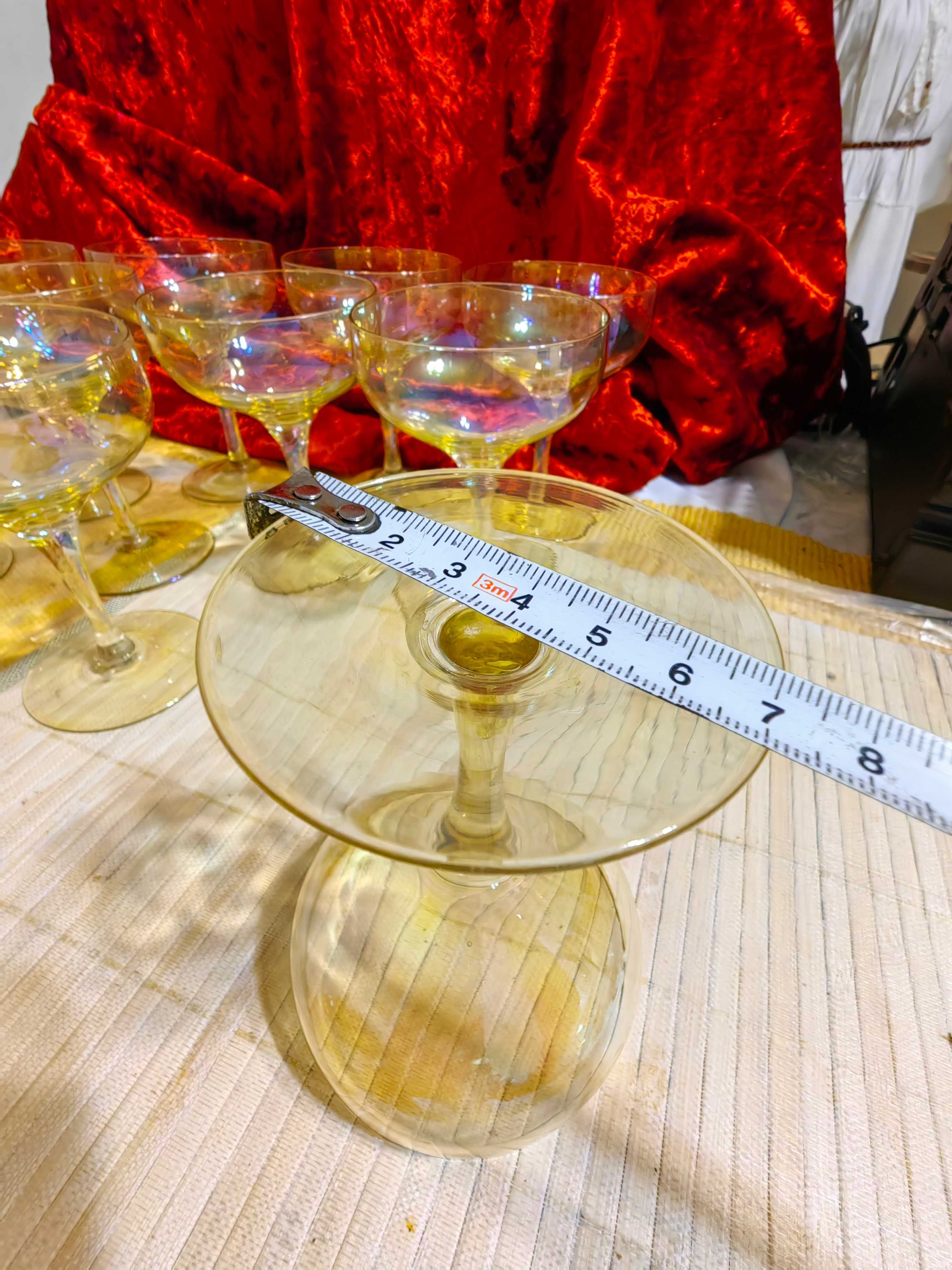 Комплект Разкошни Стъклени Чаши Калиево Стъкло