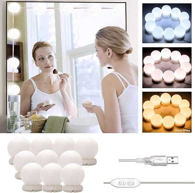 Lumini LED USB pentru oglinda