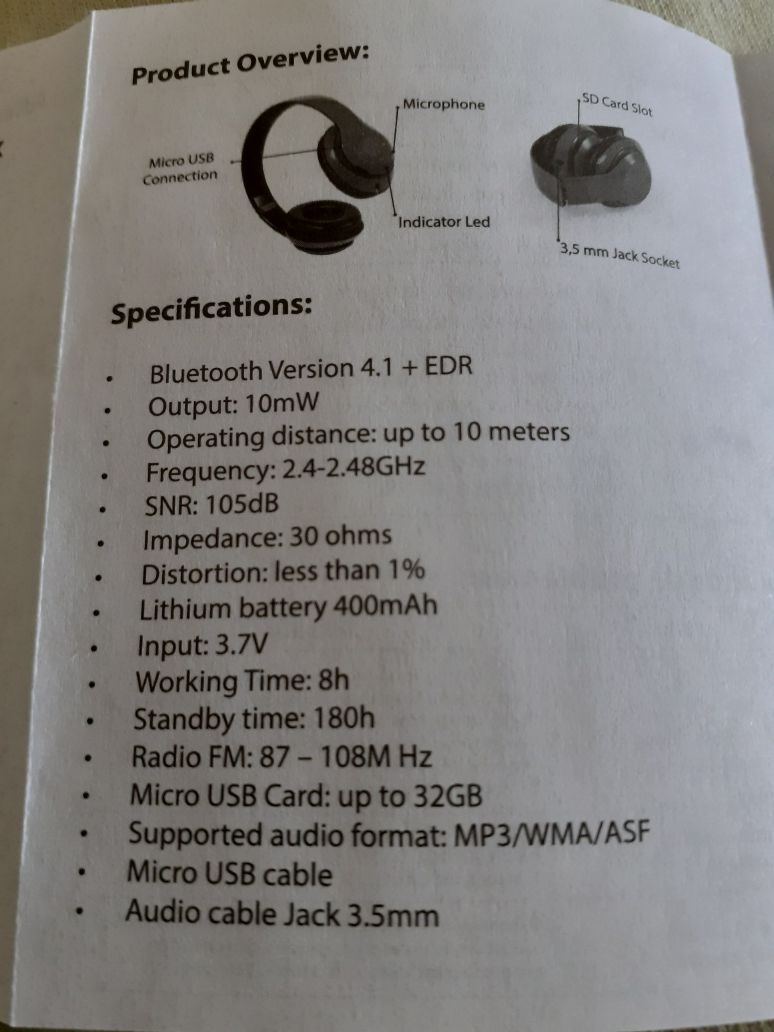 Слушалки  Headphones Legolax 5531