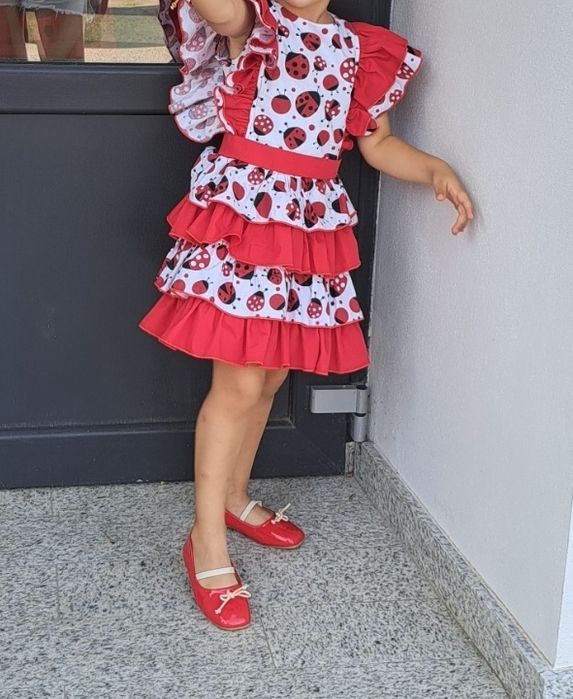 Rochiță 4 ani cu buburuze