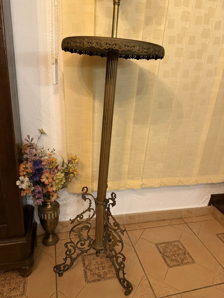 Lampa gaz petrol alama , bronz veche , vintage