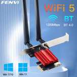 Placa de Retea Wireless PCI-E AC1200 DualBand +2 Antene Wi-Fi 5, BLE
