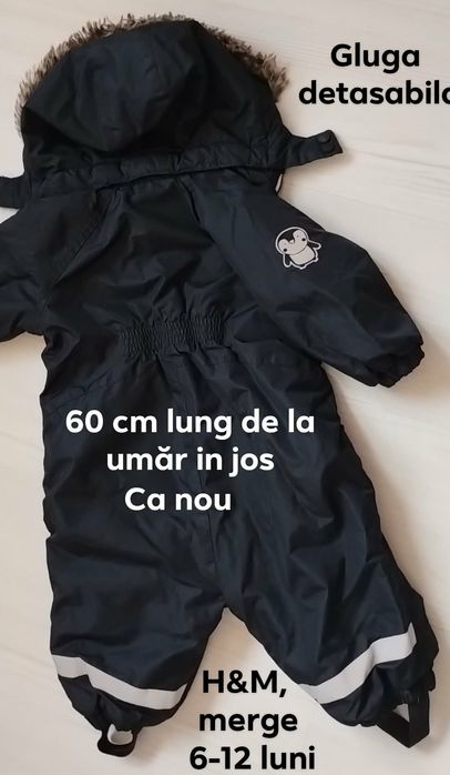 Lot băiețel 6-12 luni (combinezon, mănuși, căciula , ghetuțe