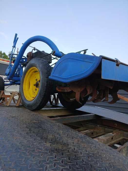 Tractoras motocultor ferari diesel 18 cai freza roti fier