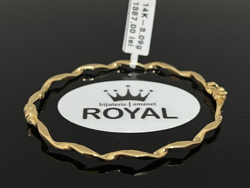 Bijuteria Royal CB : Bratara dama aur nou 14k 3,09gr