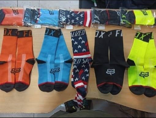 Șosete ciclism Fox , Specialized , bicicleta mtb roșu negru ..