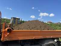 Pământ vegetal nisipos și negru pt amenajări curți și grădini