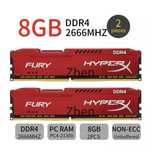 Kingston HyperX Fury 16GB 2x8GB DDR4 2666MHz