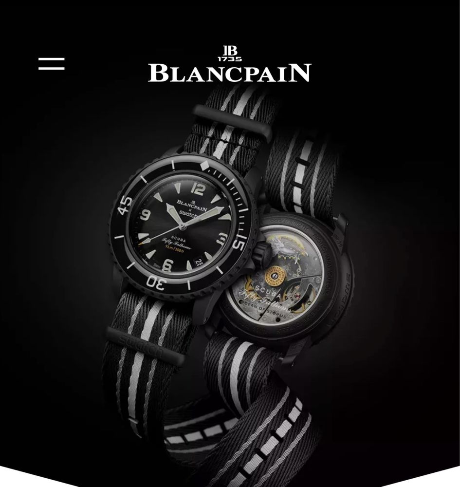 Часы Blancpain X swatch ocean