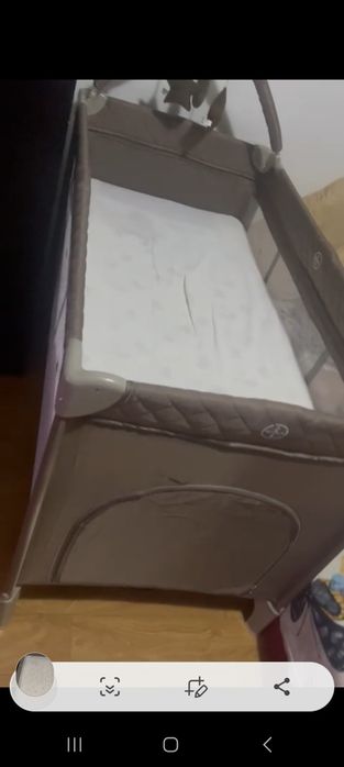 Patut pliabil  Chipolino Luna pastel plus saltea Lorelli noua