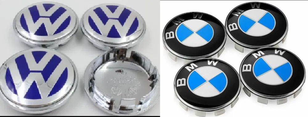 4 Capace jante VW 56/65/70mm BMW 56/68mm. Adezive 56-120mm Noi!