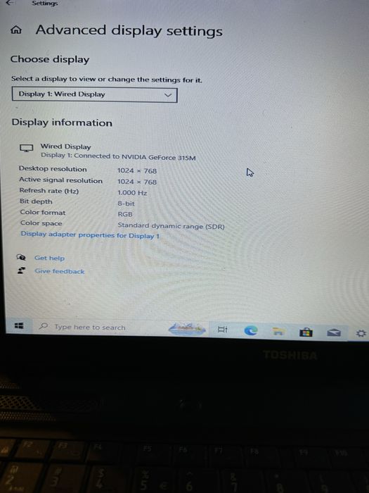 Vand leptop Toshiba