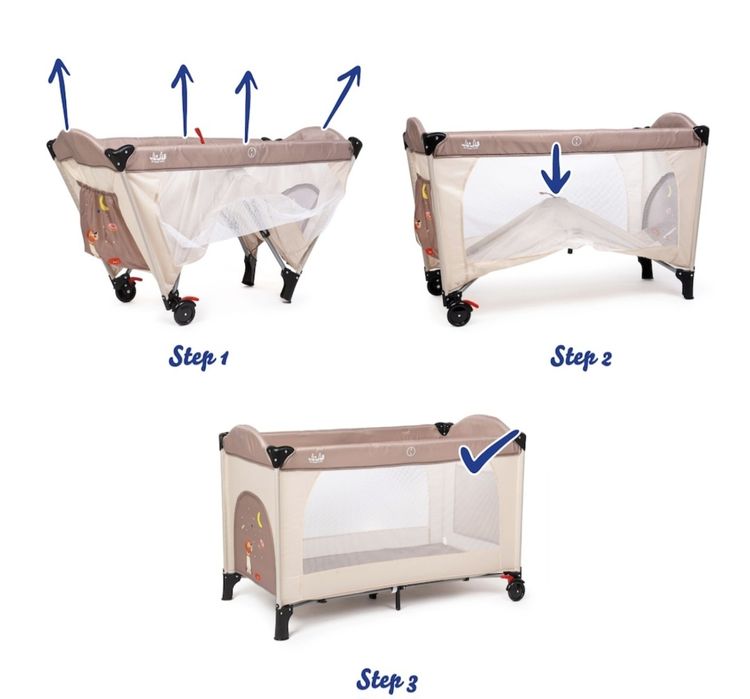 Patut pliant voiaj pentru bebelusi si copii