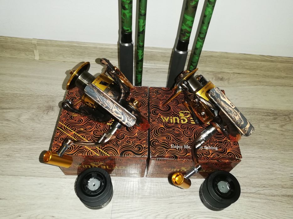 SET 2 Lansete WINDBLADE Cat 1 3.60m 3.5LB + 2 Mulinete MA6000