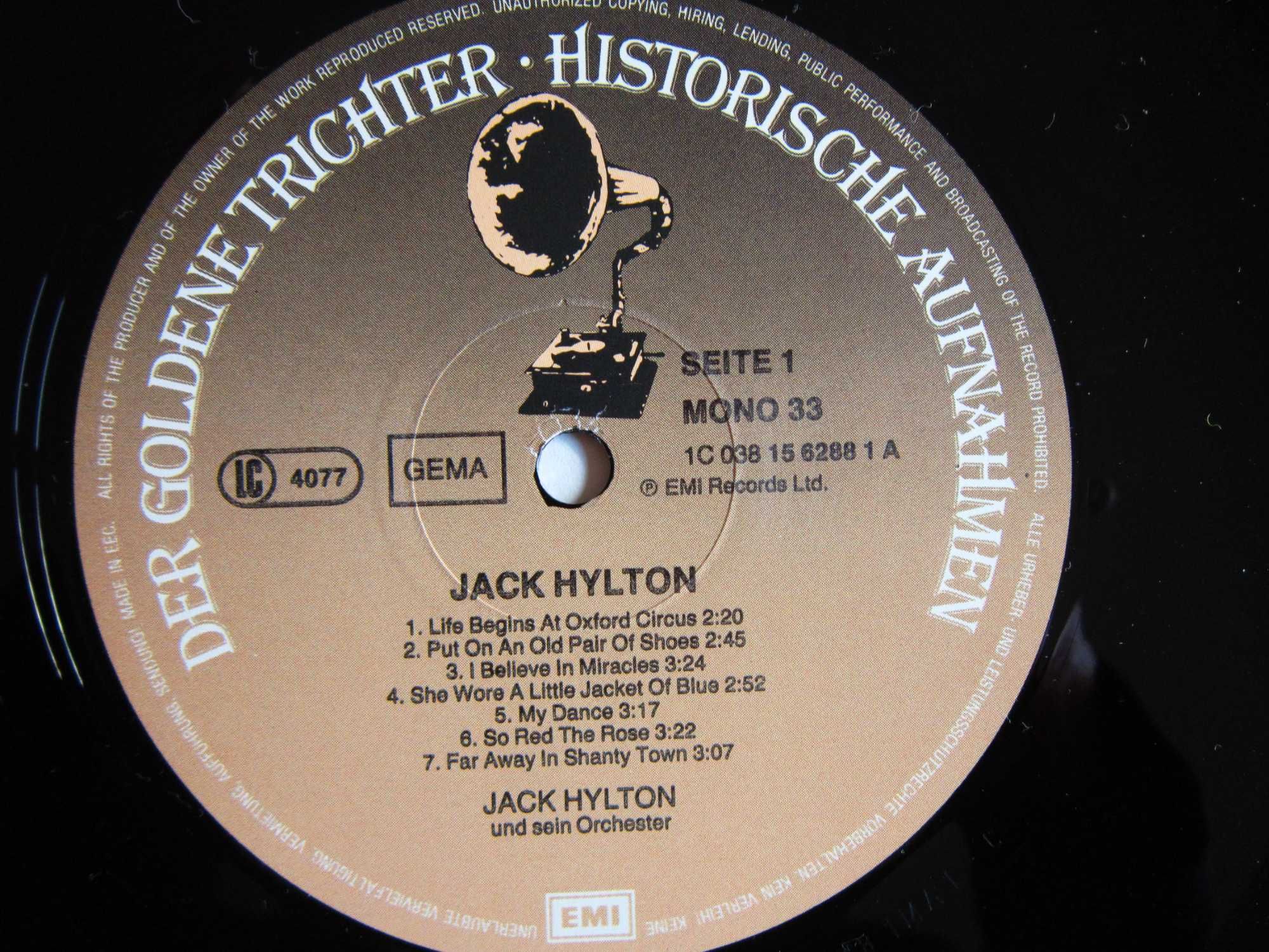 vinil jazz Jack Hylton and his Orchestra‎-Goldene Trichter-impecabil