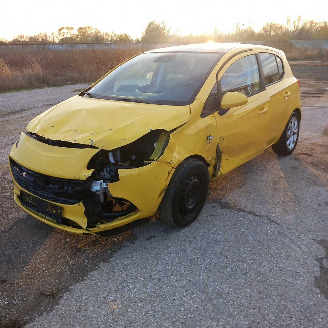 Опел Корса Е 1,4 турбо бензин  2015/ Opel Corsa E 1,4 yellow на части