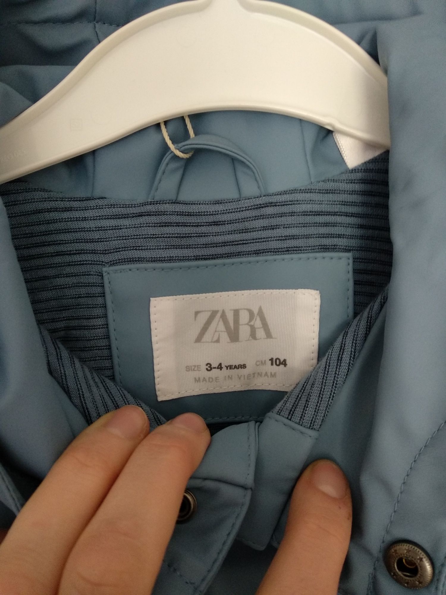 Синьо яке zara дъждобран Зара 104