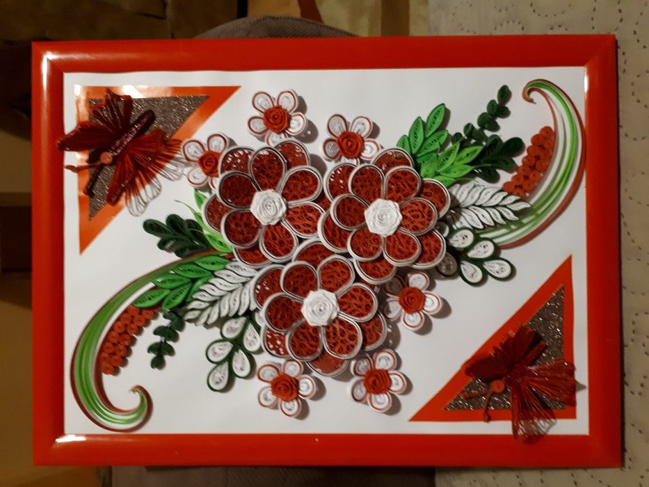 vand tablouri A4 tehnica quilling-rasucitul hartiei