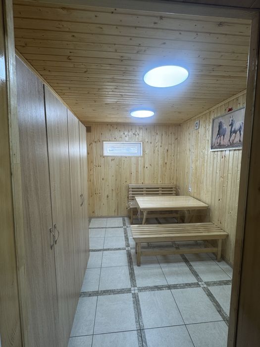 Чистая просторная семейная баня, Жилянка. Мокрый, сухой пар