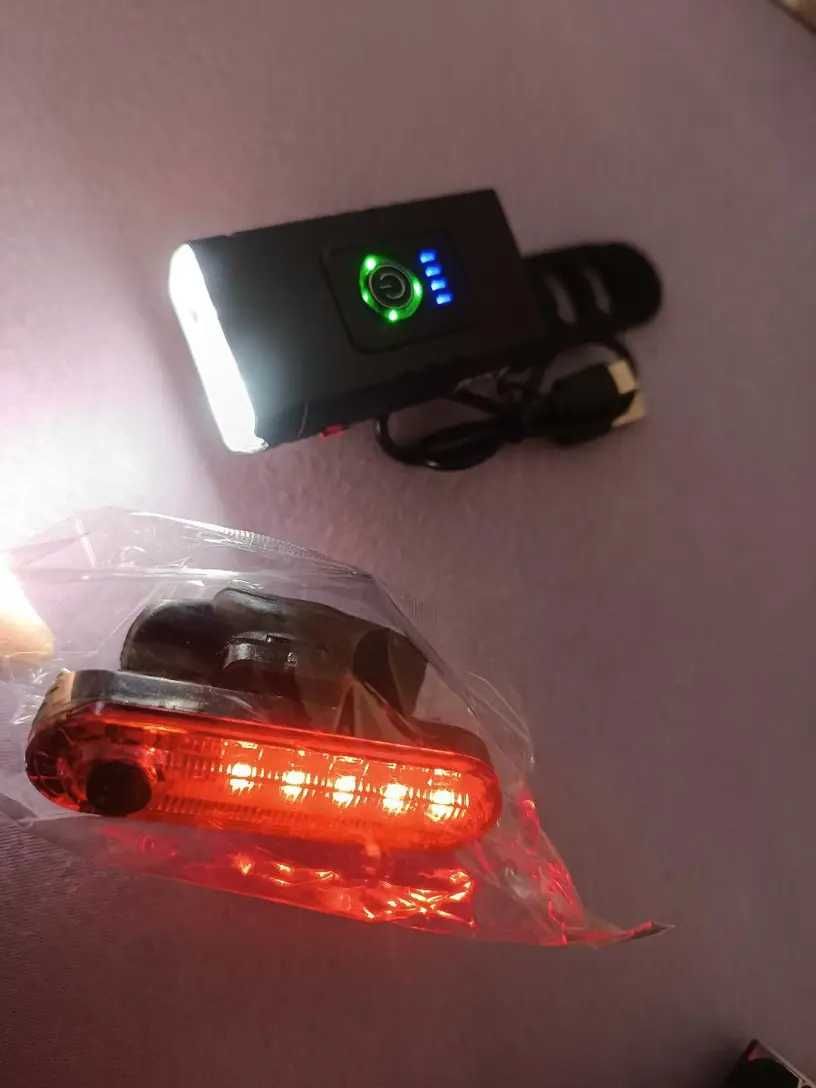 USB презареждащи се велосипедни светлини – предна и задна