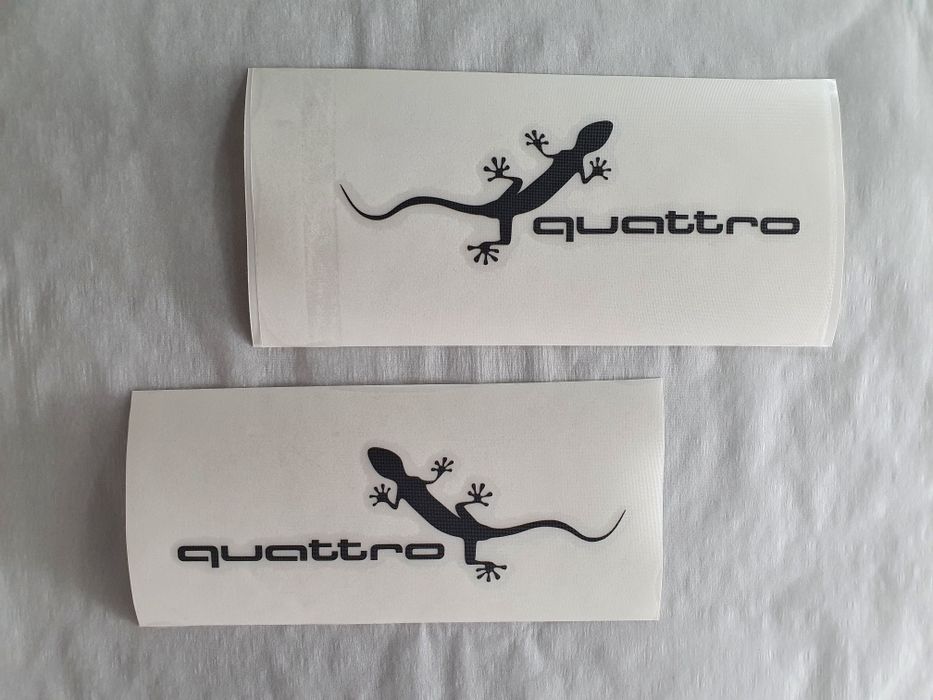 3бр. стикери Sticker Audi quattro gecko 002