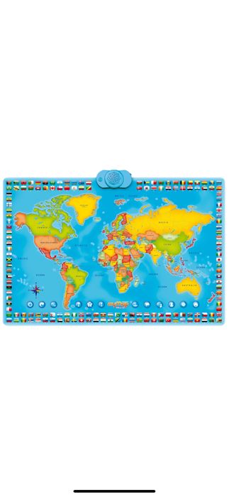 Harta Momki - interactiva a lumii, tari/capitale, bilingv