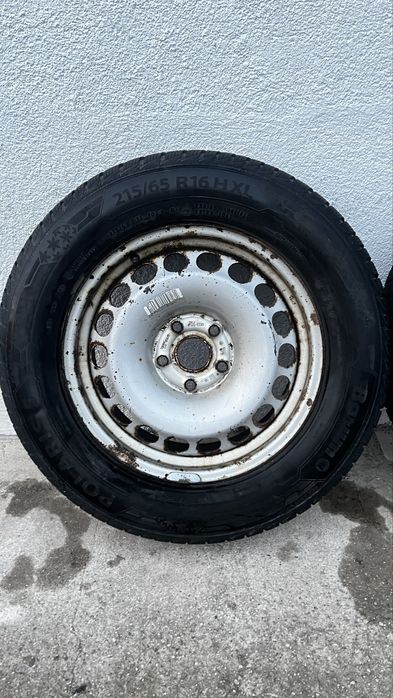 Jante otel 5x112 R16 VW cu anvelope iarna 215/65 R16