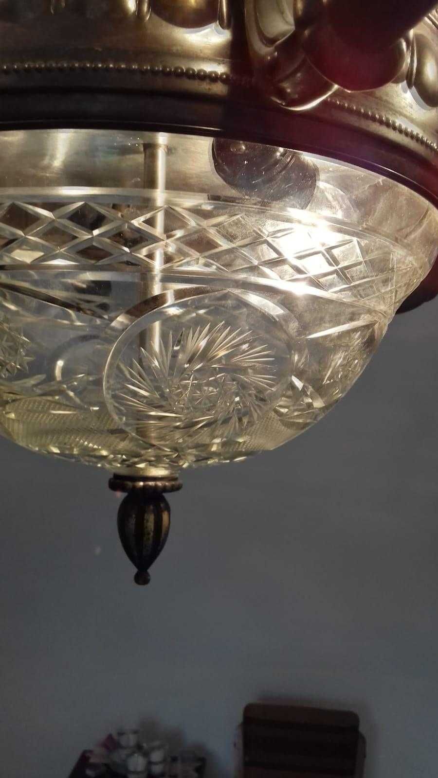 Candelabru/Lustra din Cristal de Bohemia - Fabricata Manual la Viena