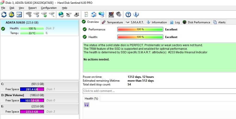 Solid-State Drive (SSD) ADATA SU630, 240GB, SATA3, 2.5"