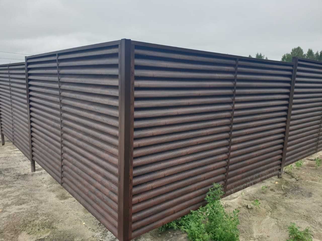 Забор горизонтальный "ЕвроЖалюзи"