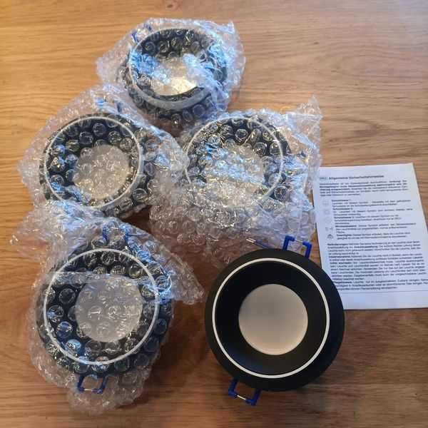 НОВИ! LED лунички за вграждане, 5W, топло бяло, 5 бр/к-кт