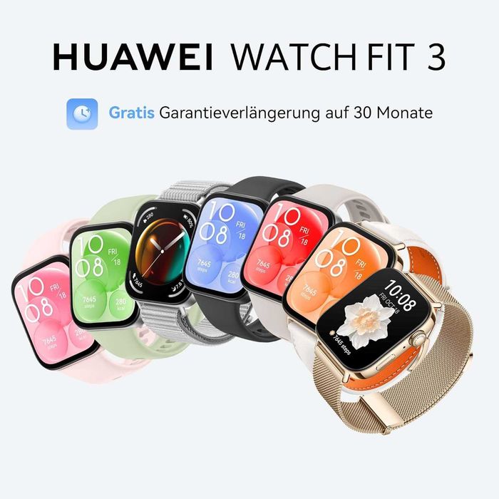 Нов Смарт Часовник Huawei Watch FIT 3, Space Gray, Найлонова Каишка