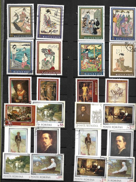 Invatare filatelie si relaxare super clasor cu timbre superbe