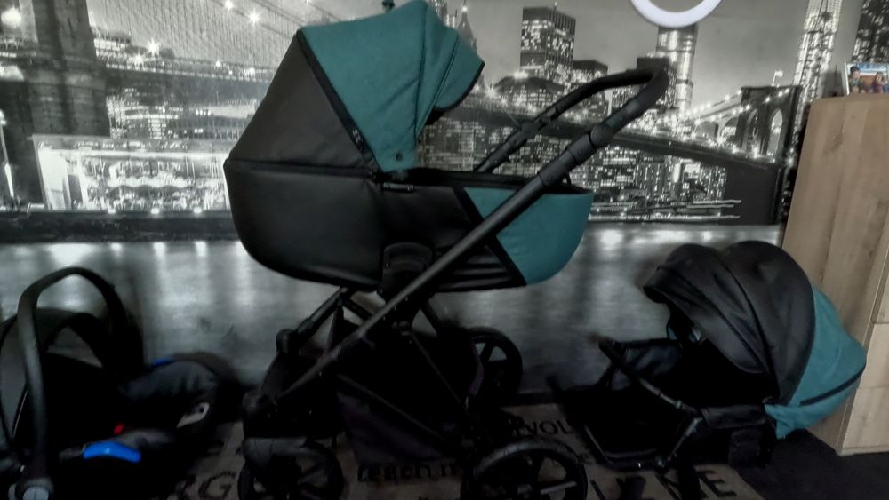 Cărucior/căruț copii 3 în 1 sport+landou+scaun auto.Krausman.