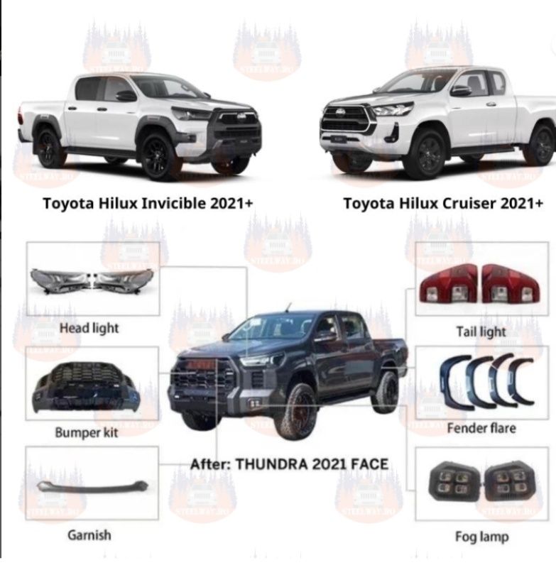 Pachete tuning pick-up Hilux, Navara, Ford