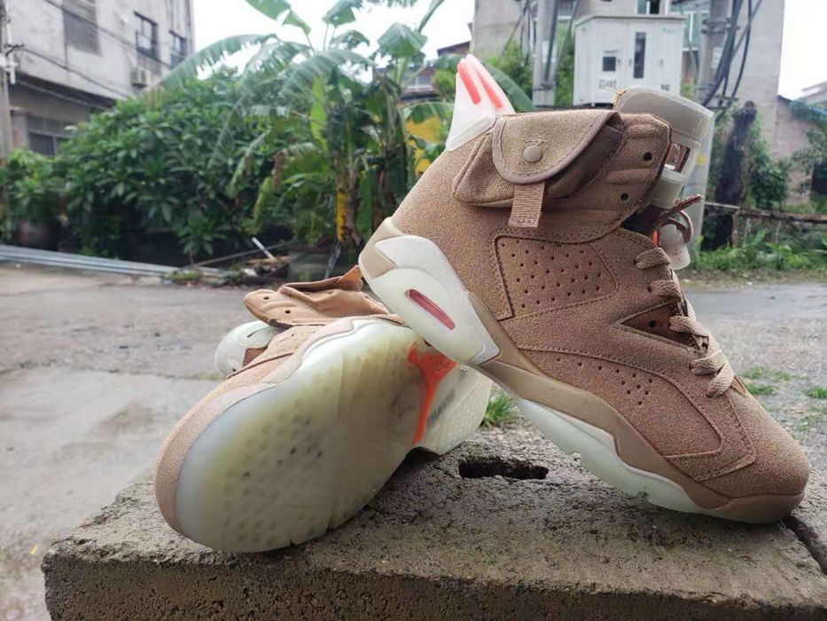 Мъжки маратонки Nike Air Jordan 6 Retro x Travis Scott "British Khaki"
