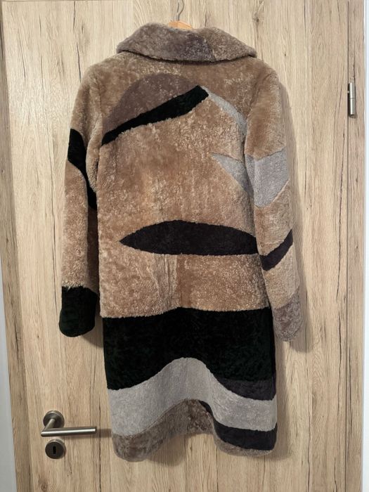 Palton din blana naturala de miel merinos A&A vesa