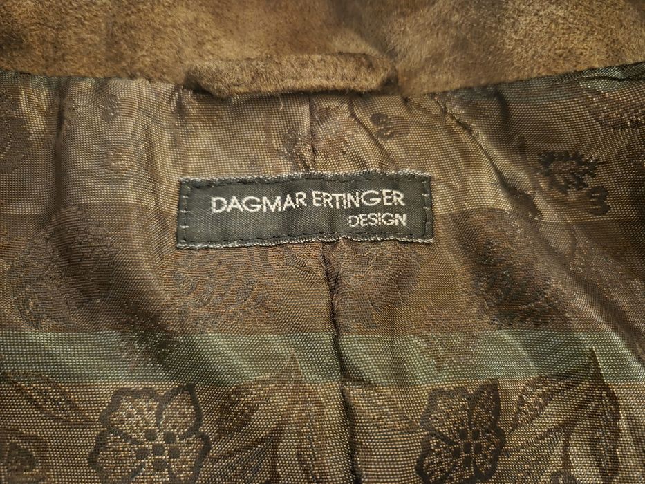 Jacheta piele naturala cu motive de vanatoare