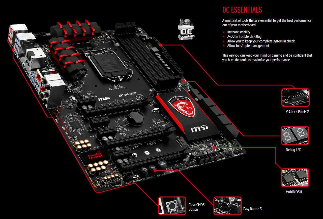 Дъно Дънна платка MSI Z97 GAMING 7 1150 DDR3 OVERCLOCK