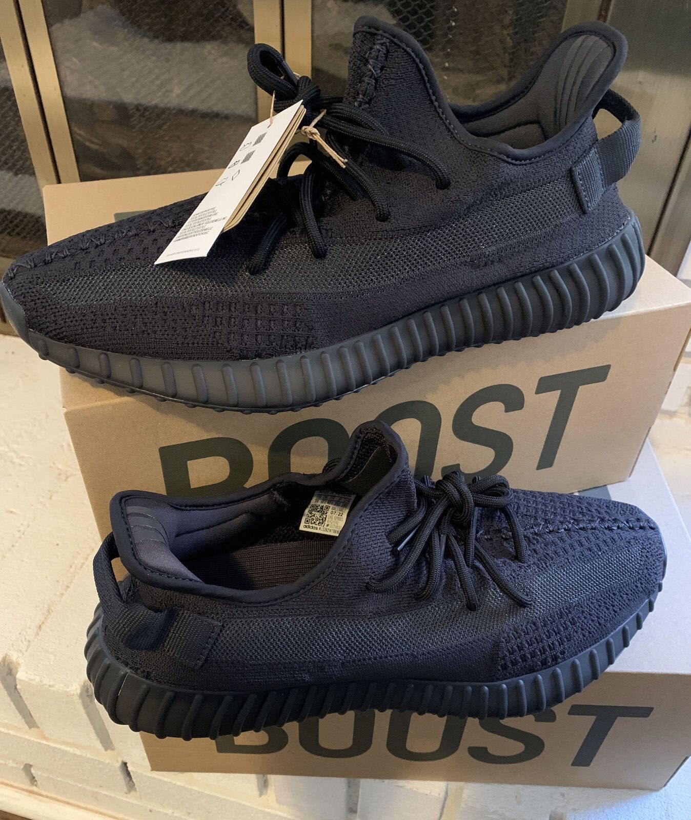 Yeezy Boost 350 Black Onyx ADIDAS Unisex Adidasi